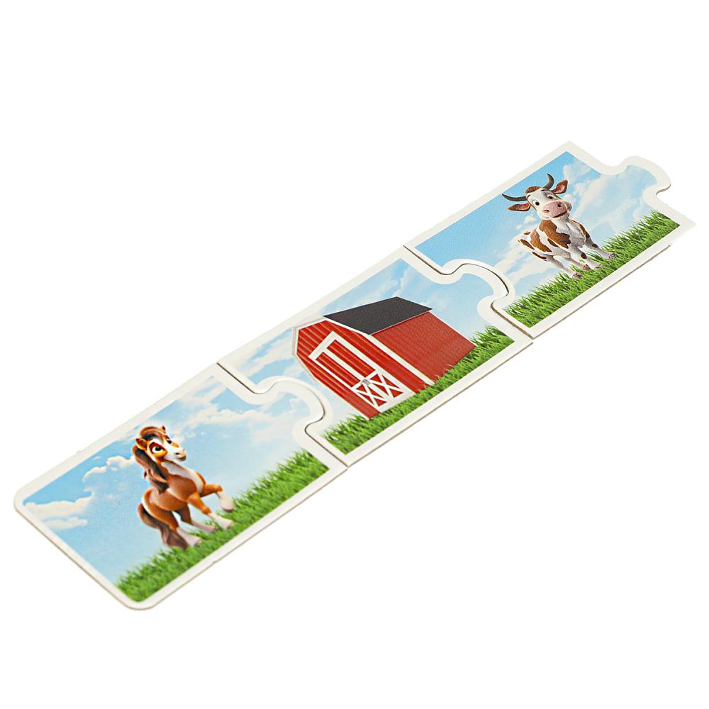 Чей это домик? Развивающая игра-пазл. 32 пазла. 285х190х35 мм. Умные игры в кор.20шт