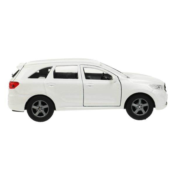 Машина металл KIA sorento prime, 12 см, двери, багаж., инерц., белый, кор. Технопарк в кор.2*24шт