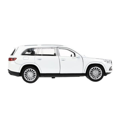 Машина металл MERCEDES-BENZ gls maybach 12см, дв,баг,ин,белый, кор. Технопарк в кор.2*36шт