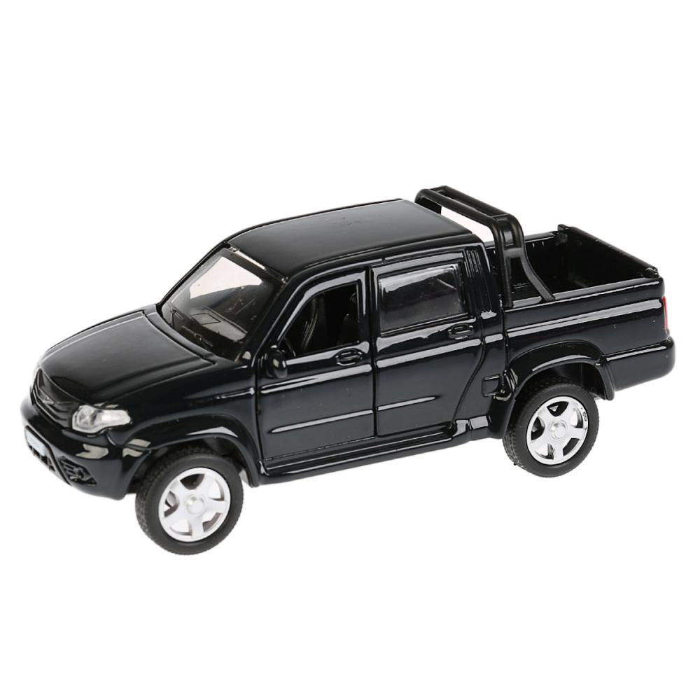 Машина металл "UAZ PICKUP", длина 12см, открыв. двери, инерц, ЧЕРНЫЙ в кор. Технопарк в кор.2*36шт