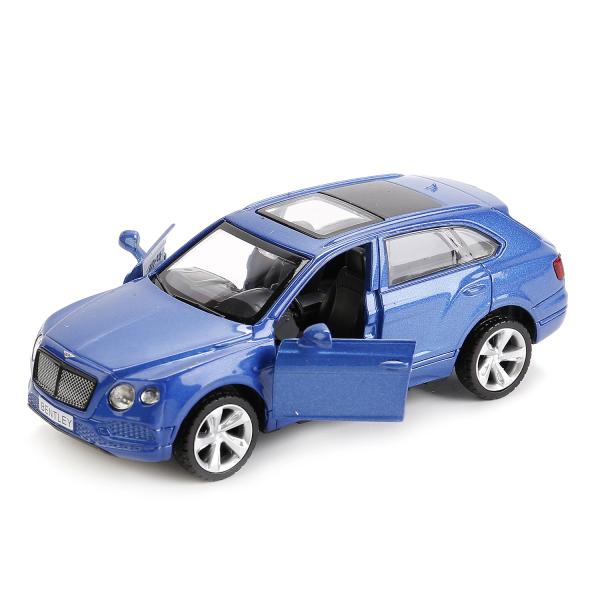 МАШИНА "ТЕХНОПАРК" МЕТАЛЛ. ИНЕРЦ. BENTLEY BENTAYGA, 1:45, ОТКРЫВ. ДВЕРИ, В РУСС. КОР. в кор.2*36шт