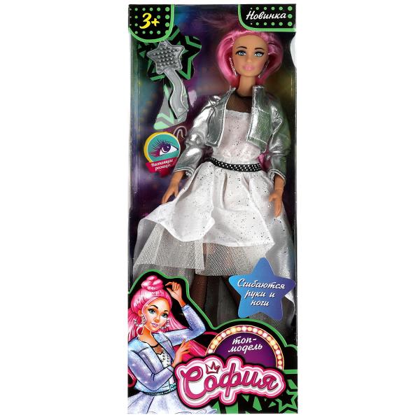 Кукла 29 см София , руки и ноги сгиб, ресницы, акс, кор КАРАПУЗ в кор.24шт