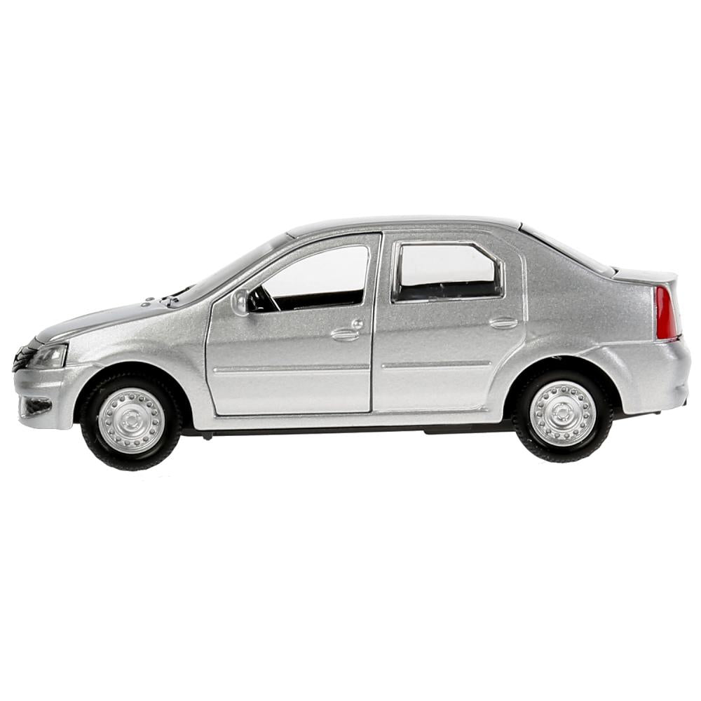 Машина металл "RENAULT LOGAN"12см, открыв. двери, инерц, серебристый, в кор. Технопарк в кор.2*36шт