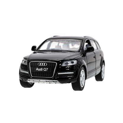 Машина металл свет-звук AUDI Q7, 15,4 см, двери, капот, багажник, инерция Технопарк в кор.2*24шт