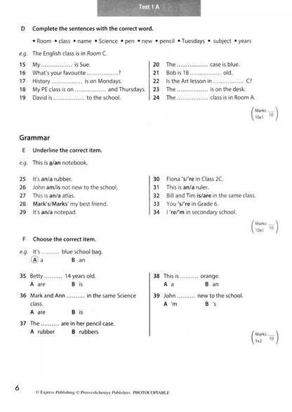 Ваулина. Английский язык. Контрольные задания. 5 класс /Spotlight/ к ФП 22/27