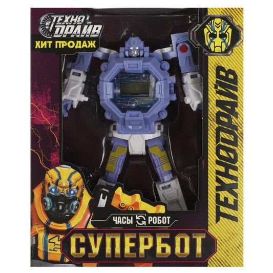Часы супербот, трансформирующиеся, кор.14*17*5см ТЕХНОДРАЙВ в кор.120шт