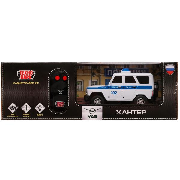 Технопарк. Машина "УАЗ Hunter. Полиция" на р/у 15 см, свет, белый, кор. арт.HUNTER-15RCPOL-WH