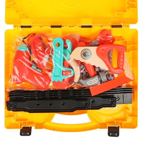 Набор инструментов СИНИЙ ТРАКТОР пл.чемодан 40,4*31,5*6,6см ИГРАЕМ ВМЕСТЕ в кор.2*12шт