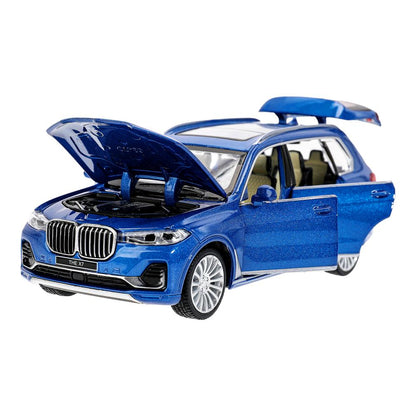 Машина металл свет-звук BMW x7, 14,8 см, капот, багажник, двери, инерция Технопарк в кор.2*24шт