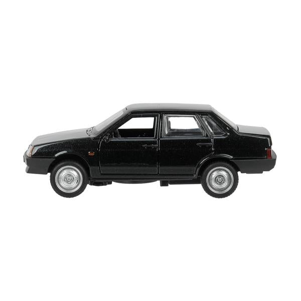 Машина металл свет-звук LADA 21099"спутник",12см,откр дв,баг,инер,черный,кор Технопарк в кор.2*36шт