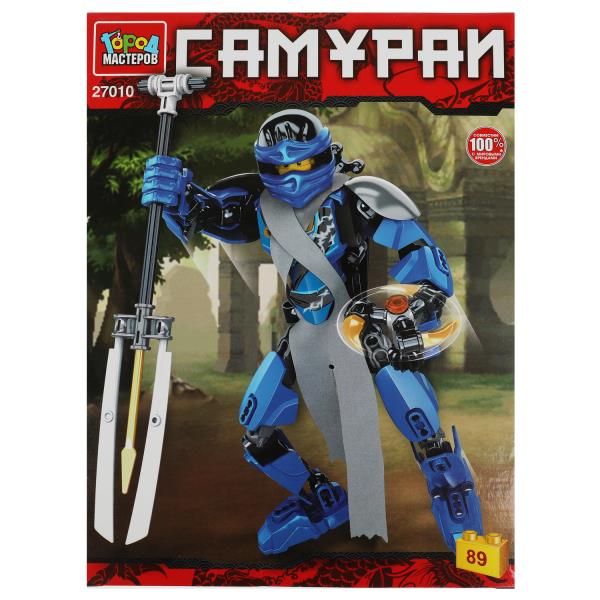 Конструктор красный самурай, 89 дет. Город мастеров в кор.2*30шт