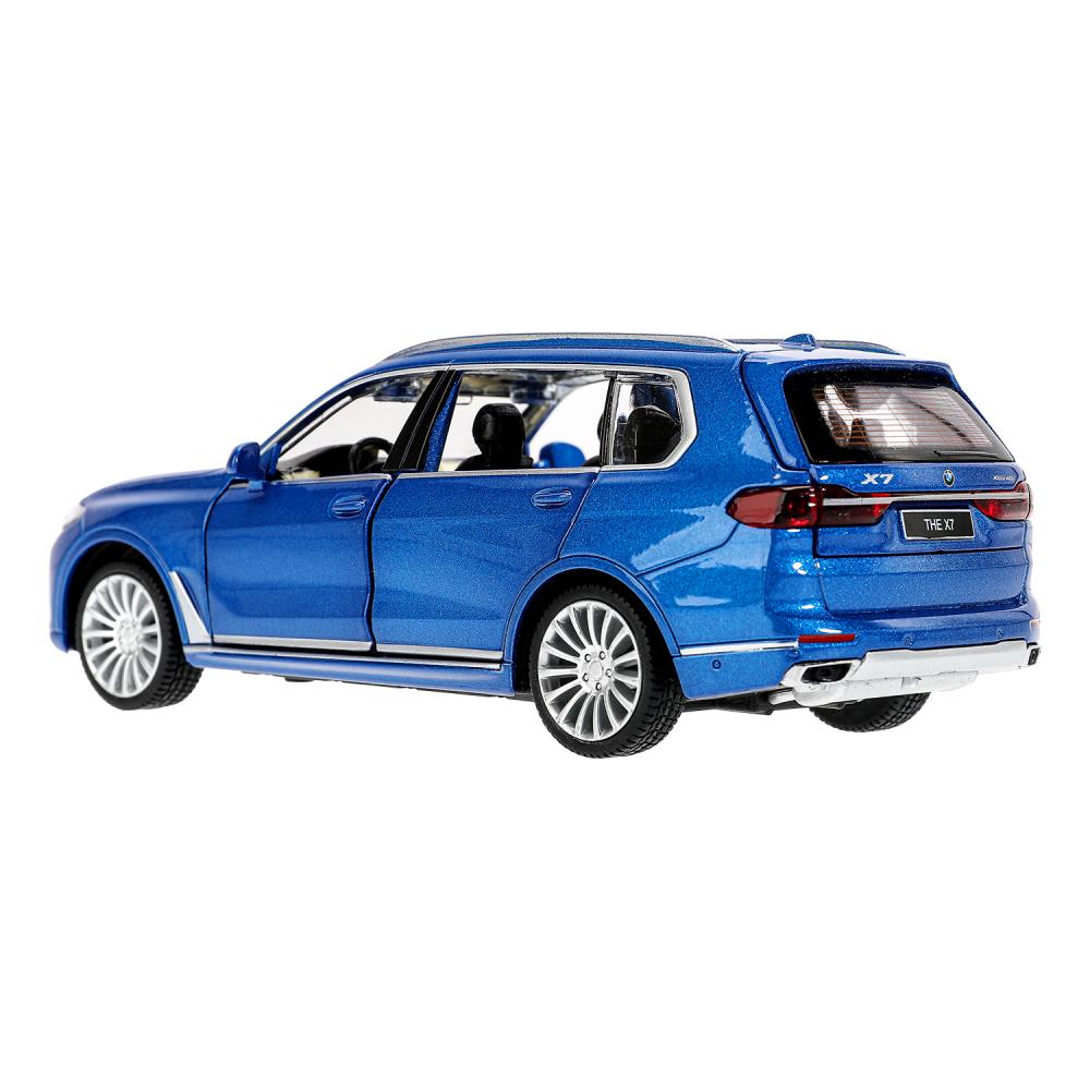 Машина металл свет-звук BMW x7, 14,8 см, капот, багажник, двери, инерция Технопарк в кор.2*24шт