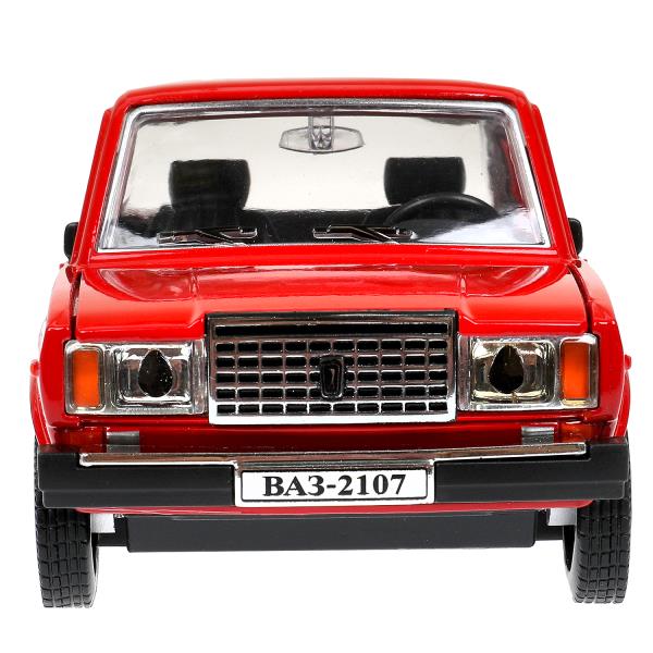 Машина металл свет-звук LADA ваз 2107, дв, кап, баг, св-зв,инер,17,5 см,крас Технопарк в кор.2*18шт