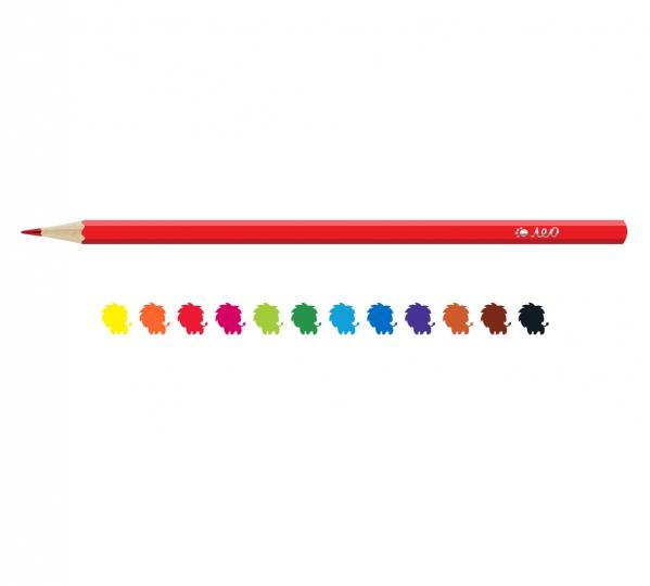 "Лео" "Ярко" Набор цветных карандашей LBSCP-12 заточенный  12 цв. . LBSCP-12