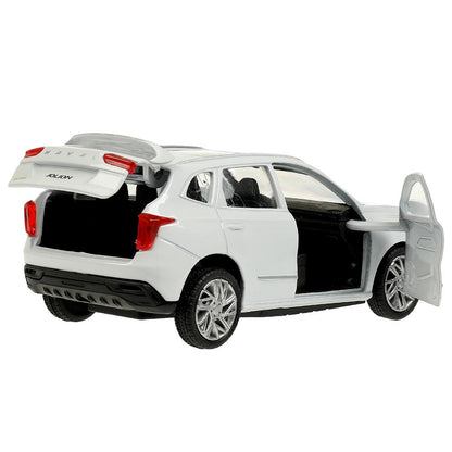 Машина металл haval jolion 12 см, двери, багаж, белый, кор. Технопарк в кор.2*36шт
