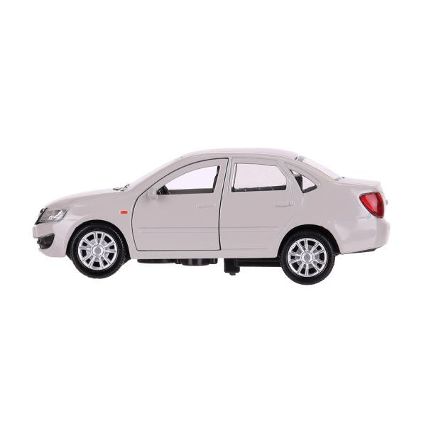 Машина металл LADA granta 11,5 см, двери, инерц, серебристый, кор. Технопарк в кор.2*36шт