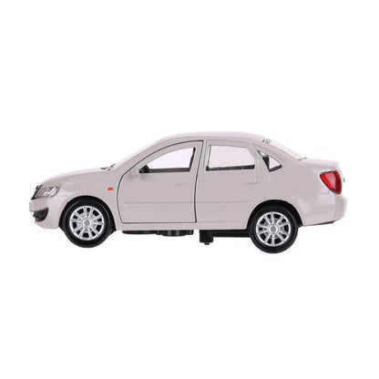Машина металл LADA granta 11,5 см, двери, инерц, серебристый, кор. Технопарк в кор.2*36шт