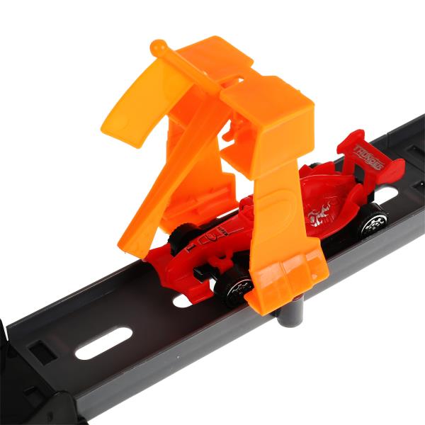 Автотрек с катапультой, динозавр, кор.52*31,7*6,9см ТЕХНОДРАЙВ в кор.2*12шт