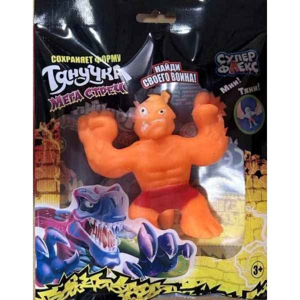 Игрушка тянучка МОНСТР 14см, цветной пакет Супер Флекс в кор.60шт