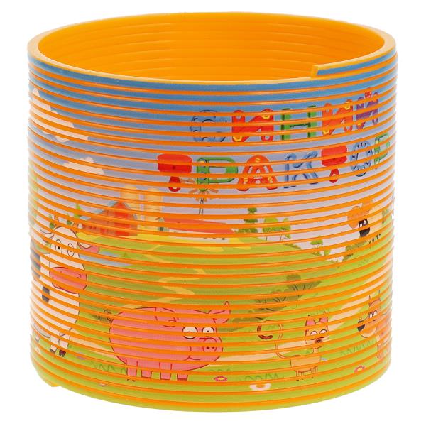 Игра пружинка, СИНИЙ ТРАКТОР кор.8,2*7,1*8,2см ИГРАЕМ ВМЕСТЕ в кор.2*180шт