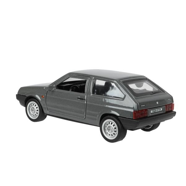 Машина металл LADA-2108 "СПУТНИК" длина 12 см, двери, багаж, серый, в кор. Технопарк в кор.2*36шт