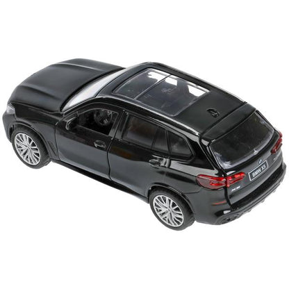 Машина металл BMW X5 M-SPORT 12 см, двери, багаж, инерц, черн, кор. Технопарк в кор.2*36шт