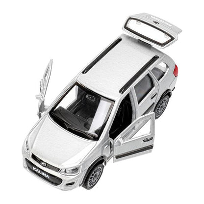 Машина металл LADA kalina cross 12 см, дв, багаж, инерц., кор. Технопарк в кор.2*24шт
