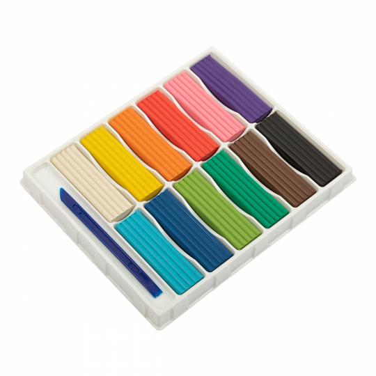 "Лео" "Играй" Пластилин классический LPMC-0112 240 г ( в картонной упаковке ) 12 цв. . LPMC