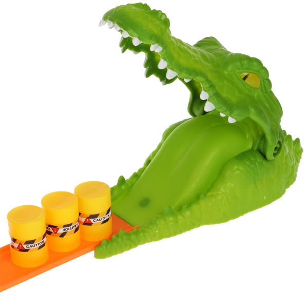 Автотрек с катапультой, крокодил, кор.36*25*9,5см ТЕХНОДРАЙВ в кор.36шт