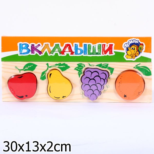 Доска-вкладыш Томик "Фрукты" арт.372-3 /15