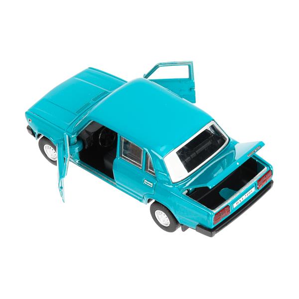 Машина металл LADA ваз-2105 1997 12 cm, двери, багаж, инерц., кор. технопарк Технопарк в кор.2*36шт