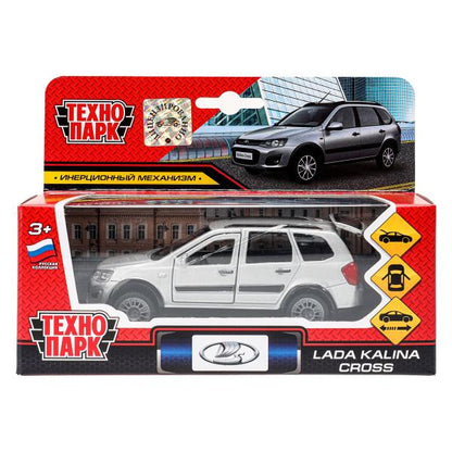 Машина металл LADA kalina cross 12 см, дв, багаж, инерц., кор. Технопарк в кор.2*24шт