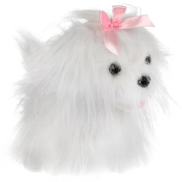 Интерактивный щенок "КУЗНЕЦОВА" бьянка 22см ходит, со светящимся поводком, озвучена в кор.12шт