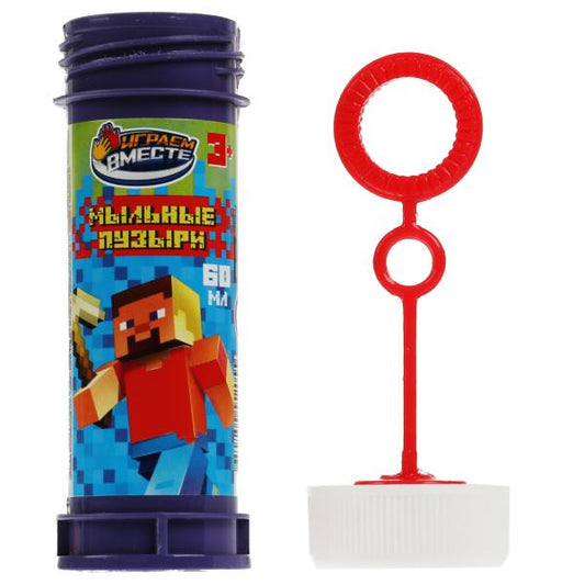 Мыльные пузыри строители 60мл, дисп.23*23*11см ИГРАЕМ ВМЕСТЕ уп-36шт в кор.6уп