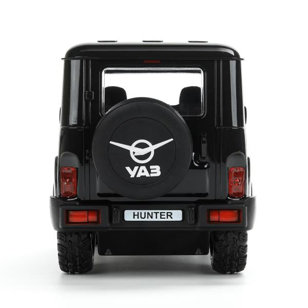 Машина ру UAZ HUNTER, свет, 30 см, черный, кор Технопарк в кор.24шт