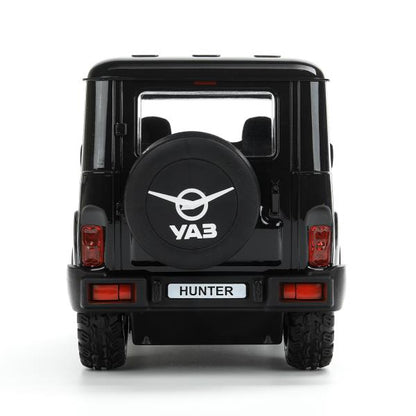 Машина ру UAZ HUNTER, свет, 30 см, черный, кор Технопарк в кор.24шт