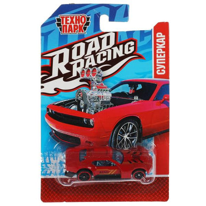 Машина металл ROAD RACING СУПЕРКАР 7,5 см, в ассорт, блист. Технопарк в кор.2*288шт