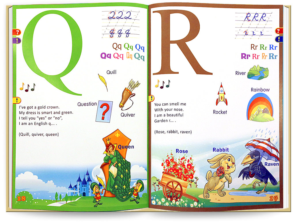 Книга "English ABC Говорящий букварь" для говорящей ручки "ЗНАТОК" + рабочая тетрадь