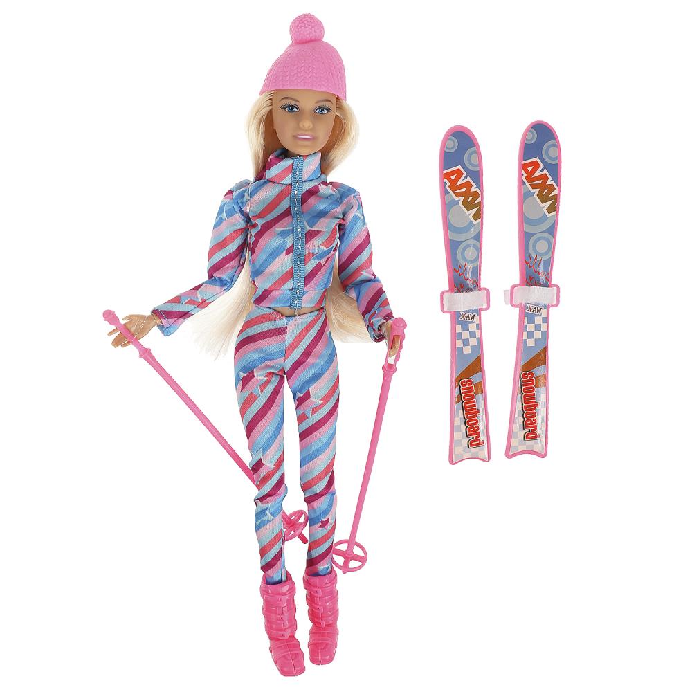 Кукла 29см София, руки и ноги сгиб, лыжница, кор КАРАПУЗ в кор.24шт