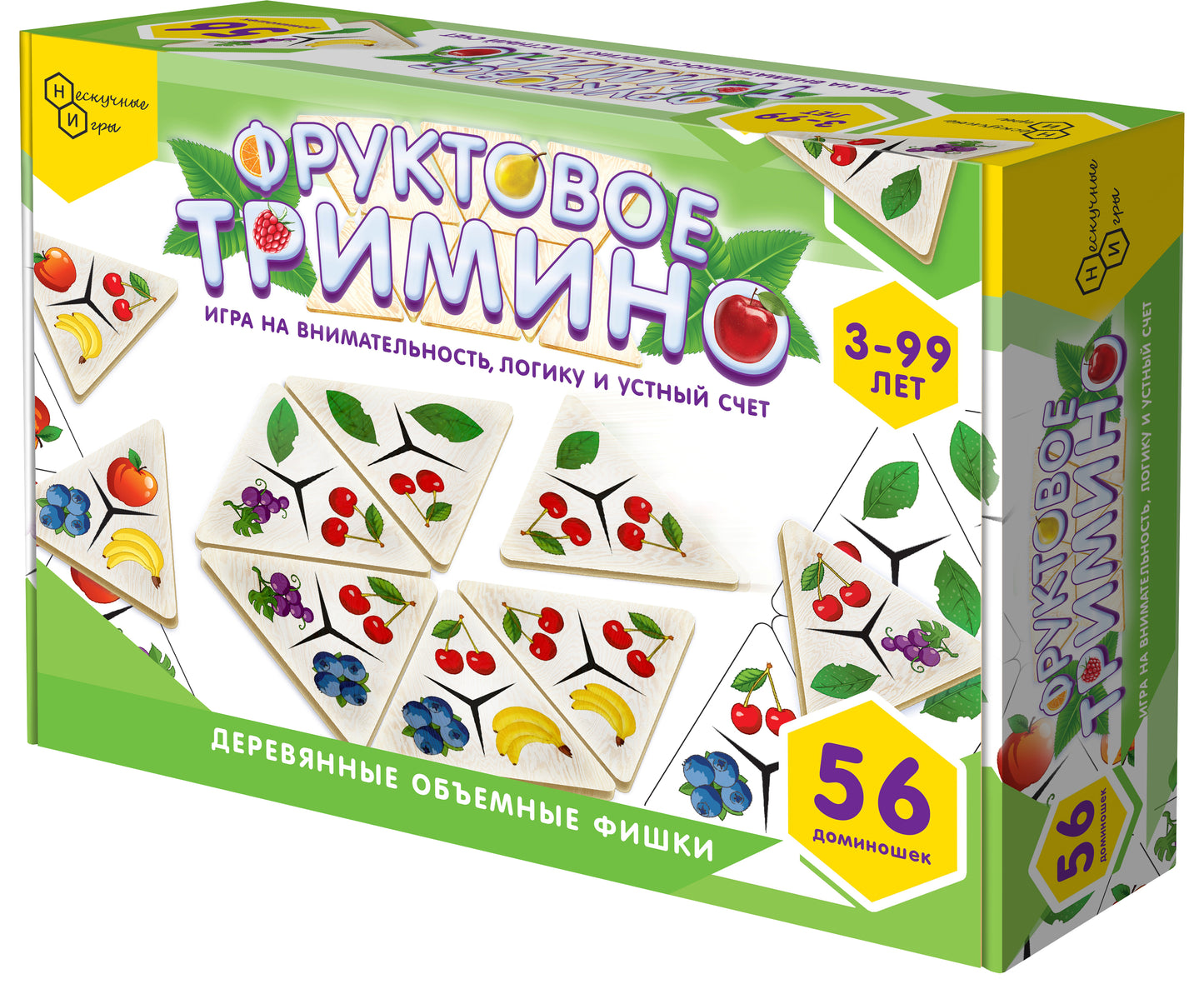 Игра "Фруктовое тримино" (треугольное домино) арт.8343 (*8267) /14