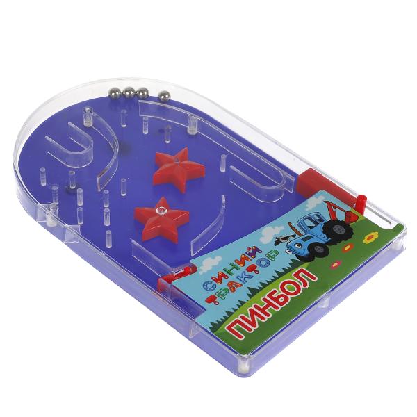 Настольная игра пинбол Синий ТРАКТОР кор.19,5*14,5*3см ИГРАЕМ ВМЕСТЕ в кор.2*72шт