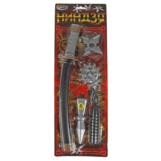 Набор ниндзя блист.17*50*5см ИГРАЕМ ВМЕСТЕ в кор.2*60шт