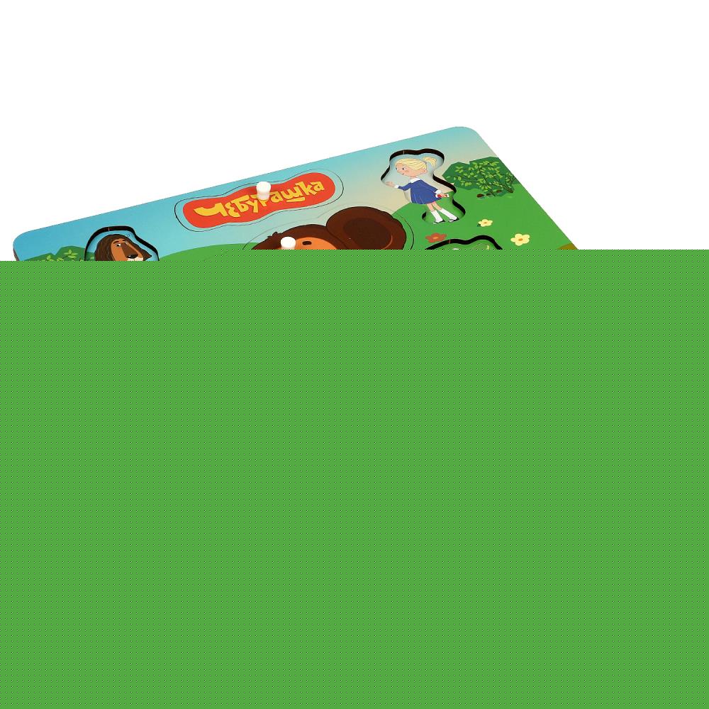 Игрушка деревянная рамка-вкладыш с ручками СОЮЗМУЛЬТФИЛЬМ 28*19,5см,термопак Буратино в кор.20шт