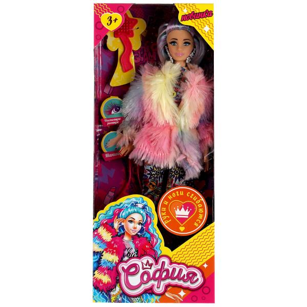 Кукла 29 см София , руки и ноги сгиб, ресницы, маникюр, акс, кор КАРАПУЗ в кор.24шт