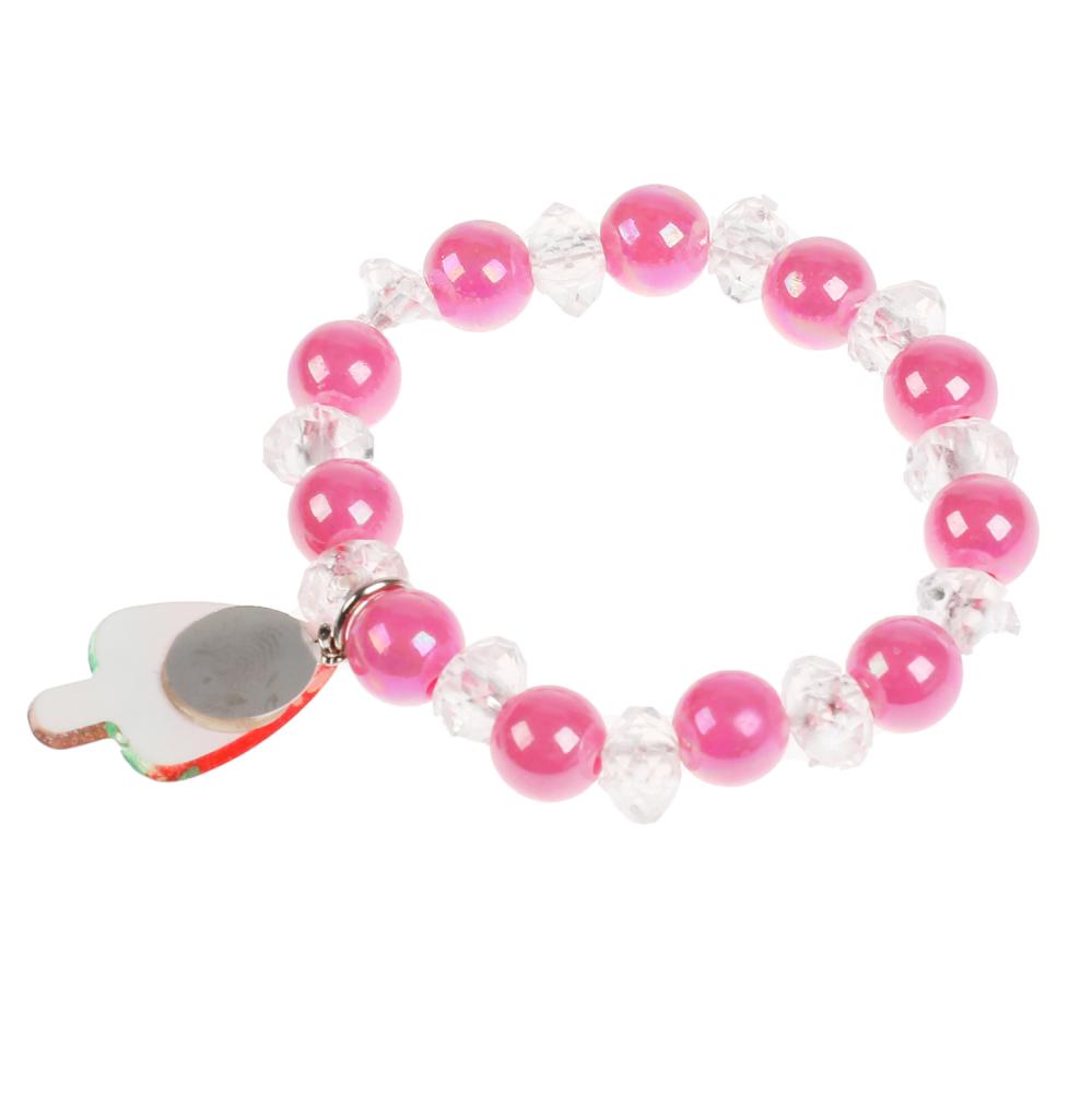 Аксессуары д/девочек СКАЗОЧНЫЙ ПАТРУЛЬ браслет клубника в пак. МИЛАЯ ЛЕДИ уп-10шт в кор.100уп