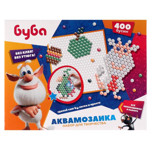 Набор д/детского тв-ва БУБА аквамозаика 400 бусин МУЛЬТИ АРТ в кор.48шт
