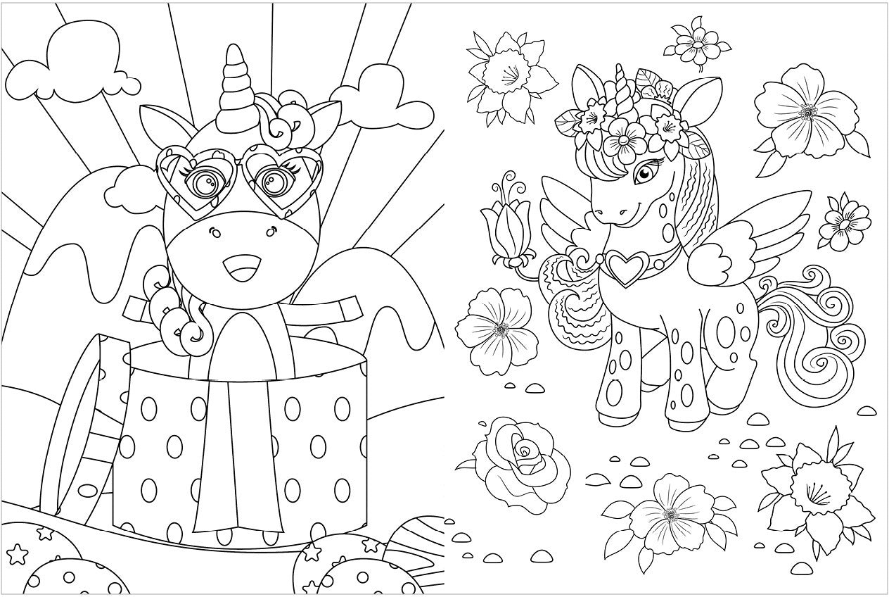 Весёлые раскраски. Волшебные единороги/Нет а.6412