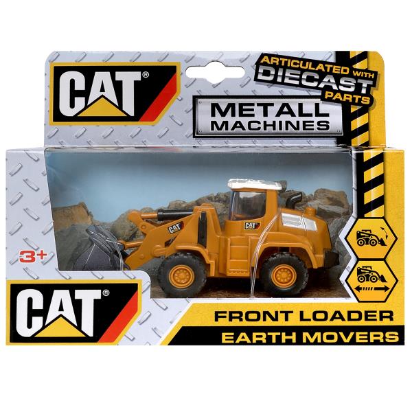 Модель металл ПОГРУЗЧИК лицензия cat 12,5см инерц., подв.дет. - в кор.2*72шт