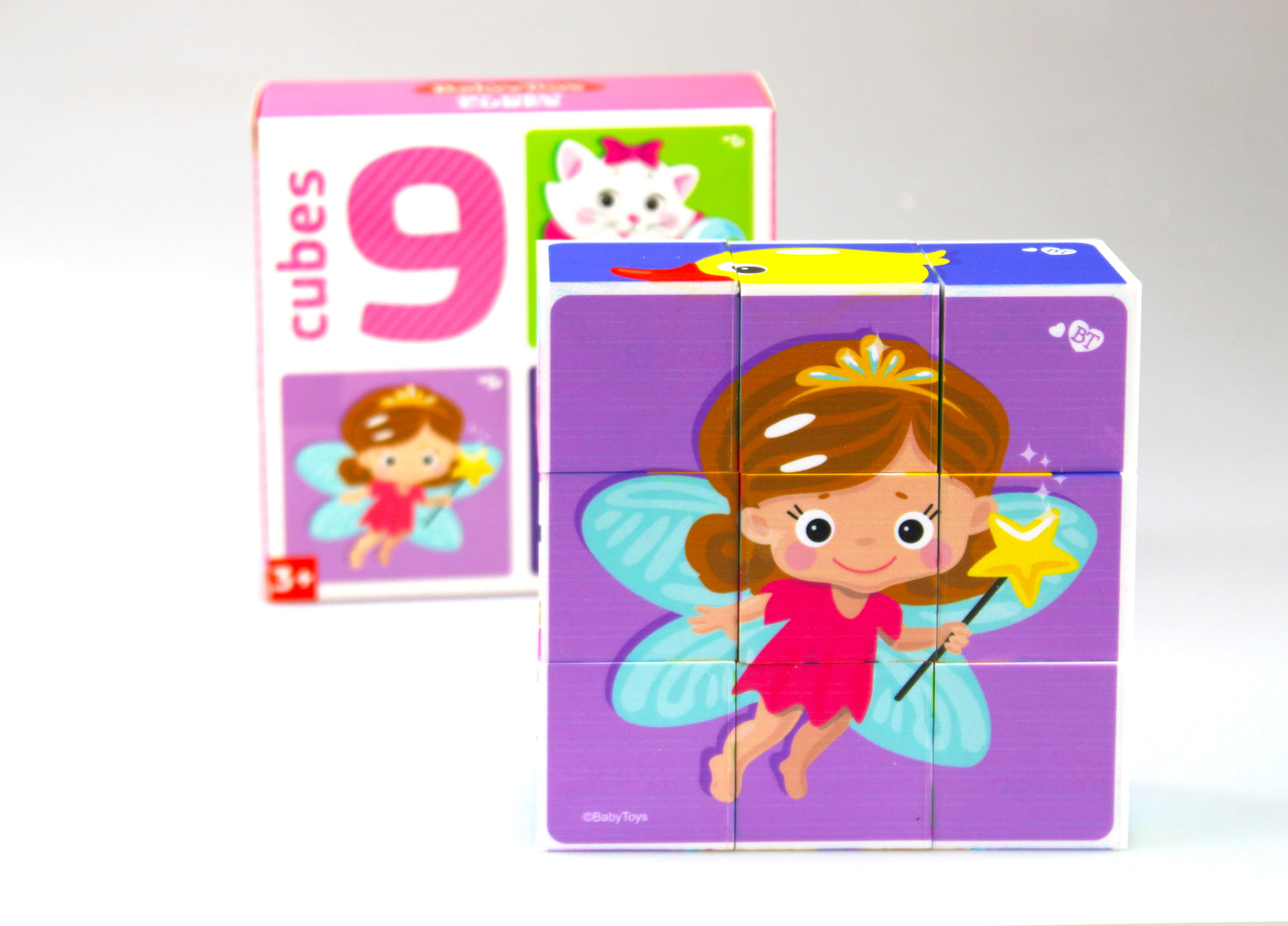 Кубики "Для маленьких принцесс" (без обклейки) 9 шт Baby Toys
