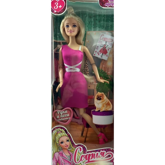 Кукла 29см София, руки и ноги сгиб., кор КАРАПУЗ в кор.24шт